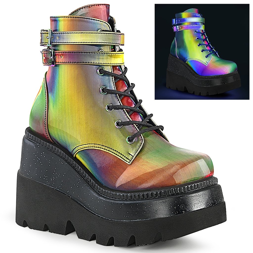 Bottines Demonia Shaker 52 Réfléchissant Femme - Multicolore 78391-XHLR